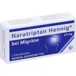 NARATRIPTAN Hennig migrénre 2,5 mg filmtabletta, 2 db