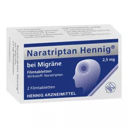 NARATRIPTAN Hennig migrénre 2,5 mg filmtabletta, 2 db