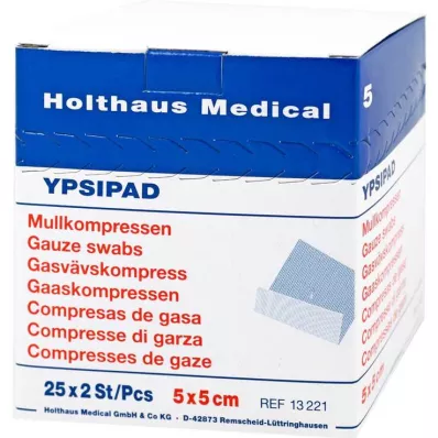MULLKOMPRESSEN Ypsipad 5x5 cm steril 8x, 25X2 db