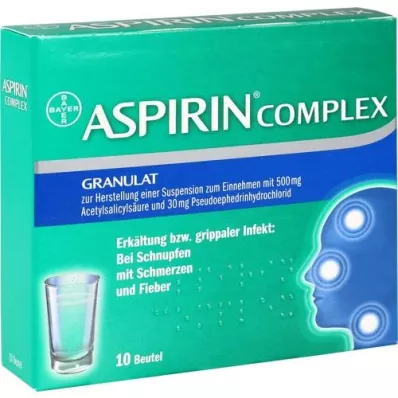 ASPIRIN COMPLEX tasak granulátummal szuszpenzió készítéséhez, 10 db