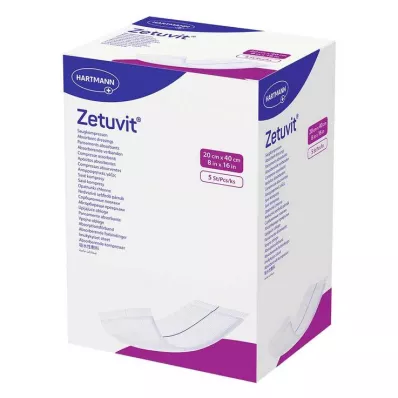 ZETUVIT 20x40 cm-es steril nedvszívó borogatás, 5 db