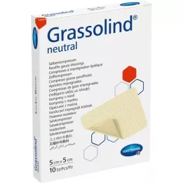 GRASSOLIND 5x5 cm-es kenőcsös borogatás, steril, 10 db
