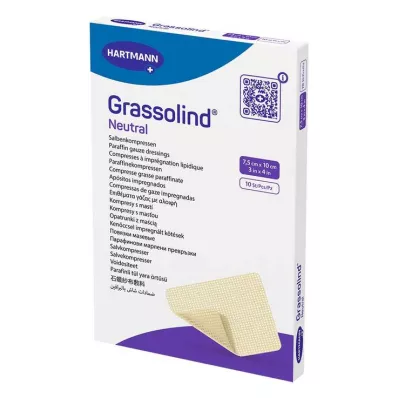 GRASSOLIND 7,5x10 cm-es kenőcsös borogatás, steril, 10 db