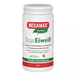 MEGAMAX Szójaprotein vaníliás por, 400 g