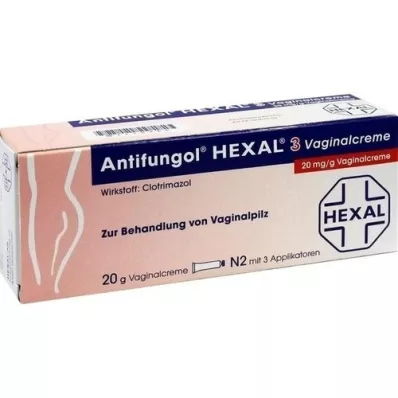 ANTIFUNGOL HEXAL 3 Hüvelykrém, 20 g