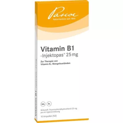 VITAMIN B1 INJEKTOPAS 25 mg oldatos injekció, 10X1 ml