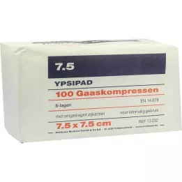 MULLKOMPRESSEN Ypsipad 7,5x7,5 cm nem steril 8x, 100 db