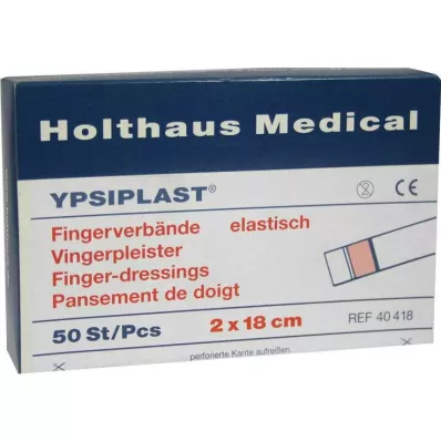 FINGERVERBAND Ypsiplast 2x18 cm-es rugalmas bőr, 50 db FINGERVERBAND Ypsiplast 2x18 cm-es rugalmas bőr, 50 db