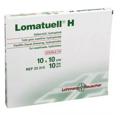 LOMATUELL H kenőcsös tüll 10x10 cm steril, 10 db