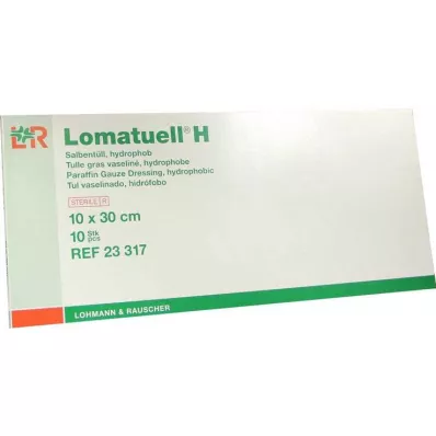 LOMATUELL H kenőcsös tüll 10x30 cm steril, 10 db