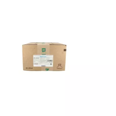 ISOTONE 0,9%-os sóoldat Braun Ecof.P. félig töltve, 20X100 ml