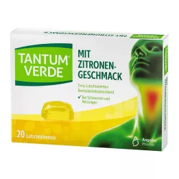 TANTUM VERDE 3 mg-os cukorkák citrom ízesítéssel, 20 db