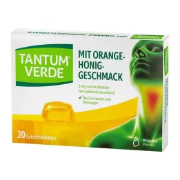 TANTUM VERDE 3 mg-os cukorkák narancs-méz ízesítéssel, 20 db