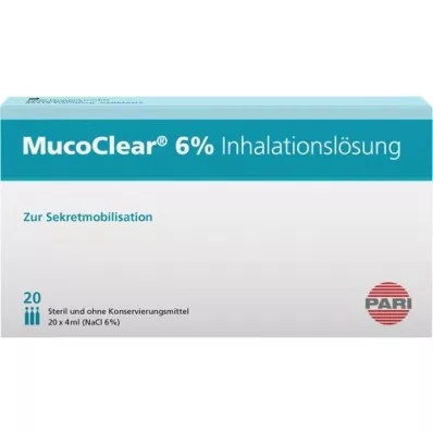 MUCOCLEAR 6%-os NaCl inhalációs oldat, 20X4 ml