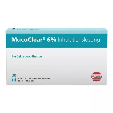 MUCOCLEAR 6%-os NaCl inhalációs oldat, 20X4 ml MUCOCLEAR 6%-os NaCl inhalációs oldat, 20X4 ml