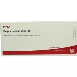 THUJA E SUMMITATIBUS D 3 ampulla, 10X1 ml