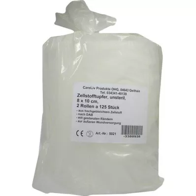 ZELLSTOFFTUPFER 8x10 cm-es tekercs, 2X125 db