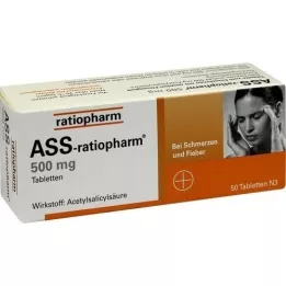 ASS-ratiopharm 500 mg tabletta, 50 db