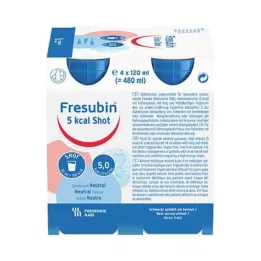 FRESUBIN 5 kcal SHOT Semleges oldat, 4X120 ml
