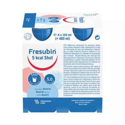 Fresubin 5 kcal SHOT semleges oldat, 4X120 ml
