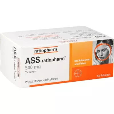 ASS-ratiopharm 500 mg tabletta, 100 db