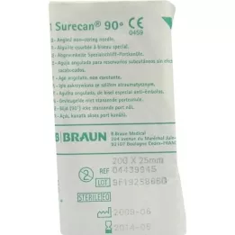 SURECAN Port kanül 20 Gx25 mm-es szögletes, 1 db