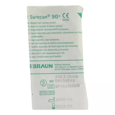 Surecan kanül 20 Gx25 mm szögben (1 db) Surecan kanül 20 Gx25 mm szögben (1 db)