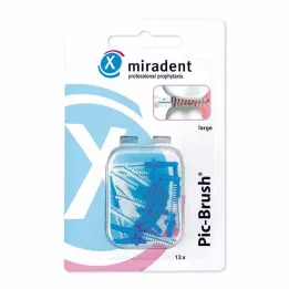 MIRADENT Interd.Pic-Brush csere ecset nagy kék, 12 db