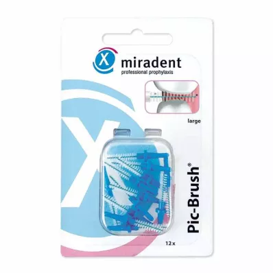 MIRADENT Interd.Pic-Brush csere ecset nagy kék, 12 db