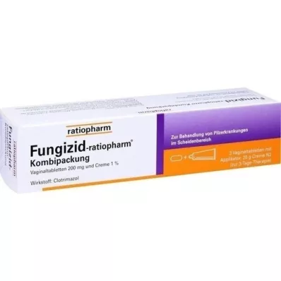 FUNGIZID-ratiopharm 3 vag. tabletta + 20g krém, 1 p