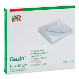 GAZIN 10x10 cm-es steril géz 8x, 5X2 db