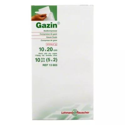 GAZIN 10x20 cm-es steril géz 8x, 5X2 db