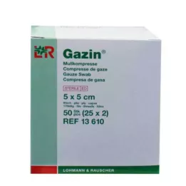 GAZIN Géz komp.5x5 cm steril 8x, 25X2 db