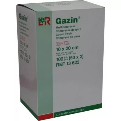 GAZIN 10x20 cm-es steril géz 8x, 50X2 db