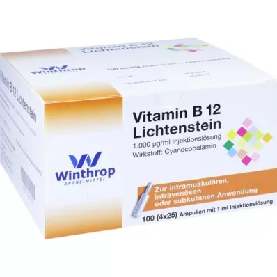 VITAMIN B12 1,000 μg Lichtenstein Ampullák, 100X1 ml