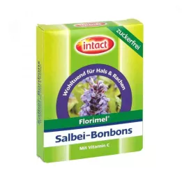 FLORIMEL C-vitaminos zsályás cukormentes cukorkák, 40 g