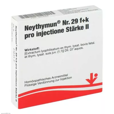 Neythymun No.29 f + k injekciónként.St. II Ampullák, 5X2 ml Neythymun No.29 f + k injekciónként.St. II Ampullák, 5X2 ml