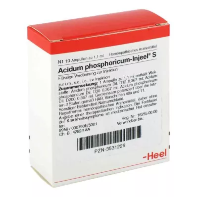ACIDUM PHOSPHORICUM INJEEL S Ampullák, 10 db