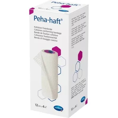 PEHA-HAFT Fixációs kötés latexmentes 12 cmx4 m, 1 db