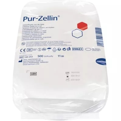 PUR-ZELLIN 4x5 cm-es steril tekercs 500 db, 1 db