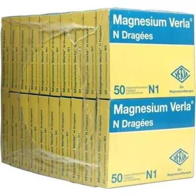 MAGNESIUM VERLA N Bevonatos tabletta, 20X50 St