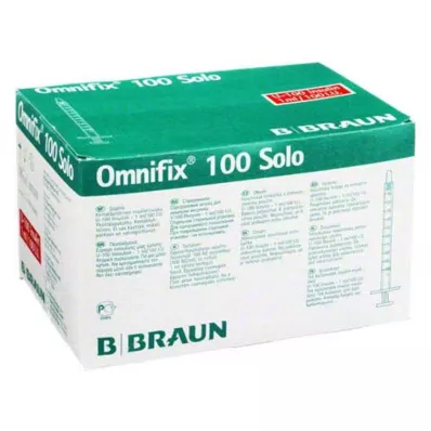 OMNIFIX 1 ml-es inzulin fecskendő U100-hoz, 100 db OMNIFIX 1 ml-es inzulin fecskendő U100-hoz, 100 db