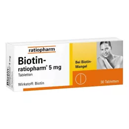 BIOTIN-RATIOPHARM 5 mg-os tabletta, 30 db