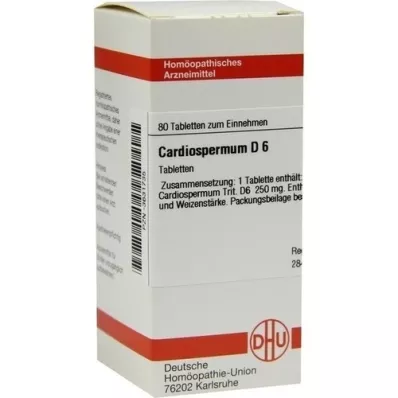 CARDIOSPERMUM D 6 tabletta, 80 db