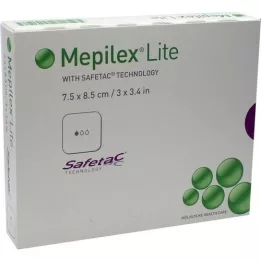 MEPILEX Lite habszivacs kötszer 7,5x8,5 cm steril, 5 db