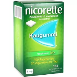 NICORETTE 2 mg-os frissmentás rágógumi, 105 db