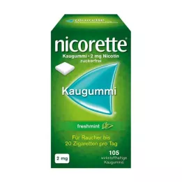 NICORETTE 2 mg-os frissmentás rágógumi, 105 db