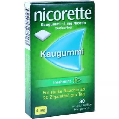 NICORETTE 4 mg-os frissmentás rágógumi, 30 db