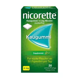 NICORETTE 4 mg-os frissmentás rágógumi, 30 db
