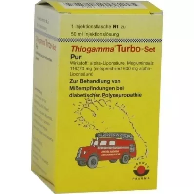 THIOGAMMA Turbó készlet Pur injekciós üvegek, 50 ml